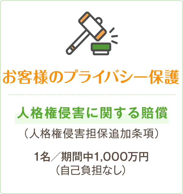 お客様のプライバシー保護