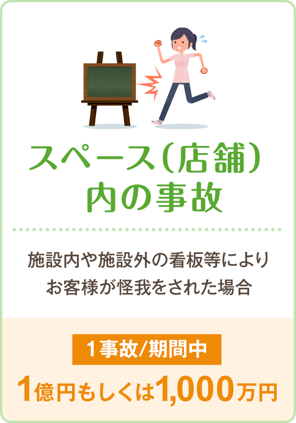 スペース(店舗)内の事故