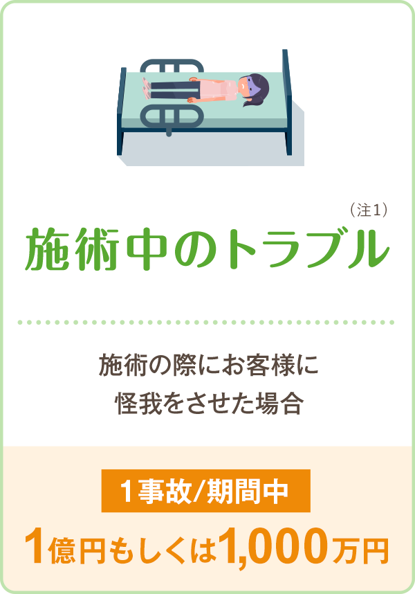 施術中によるトラブル