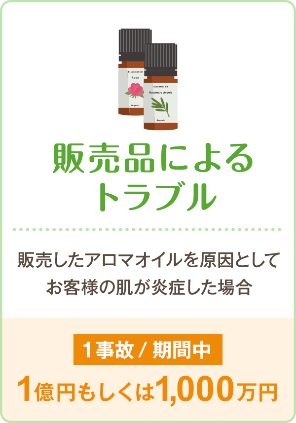 販売品によるトラブル