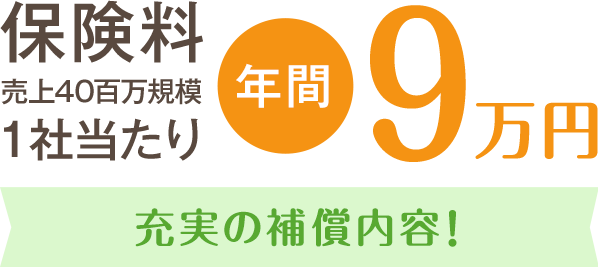 保険料1社当たり年間9万円