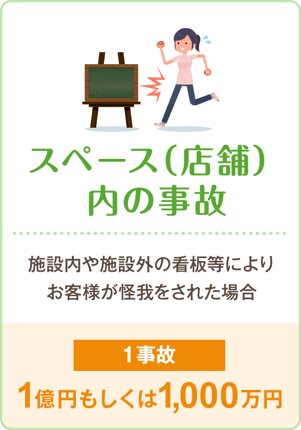 スペース(店舗)内の事故