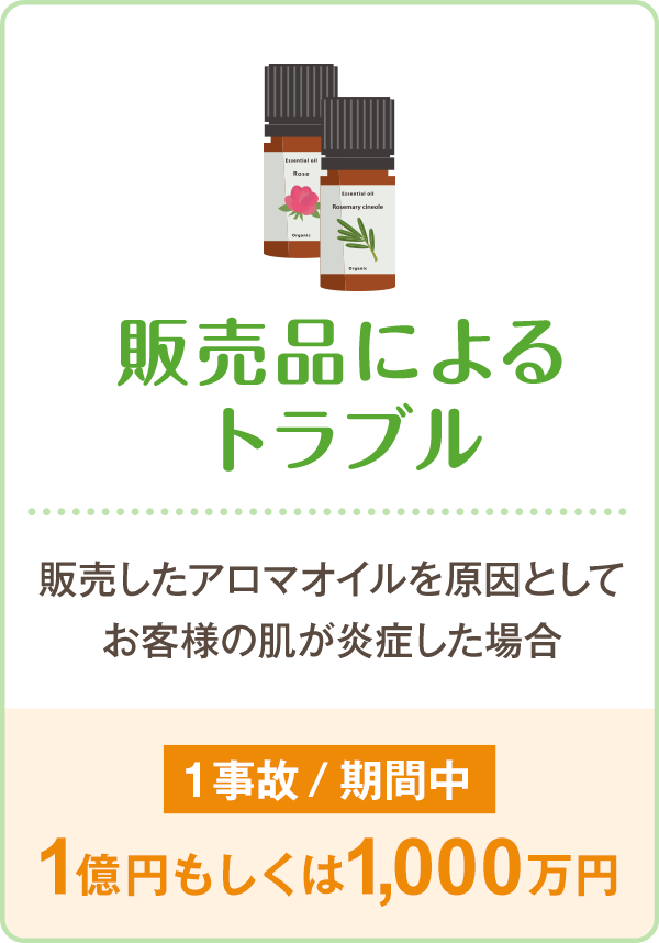 販売品によるトラブル